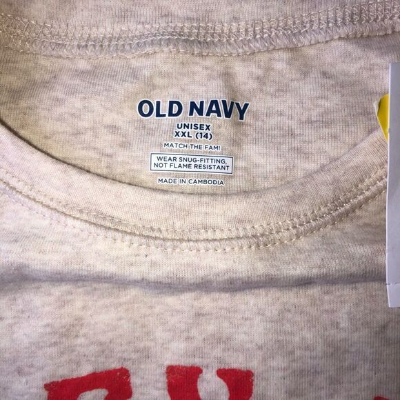NWT Unisex XXL (14) Old Navy LS Pajama Top - Picture 2 of 6